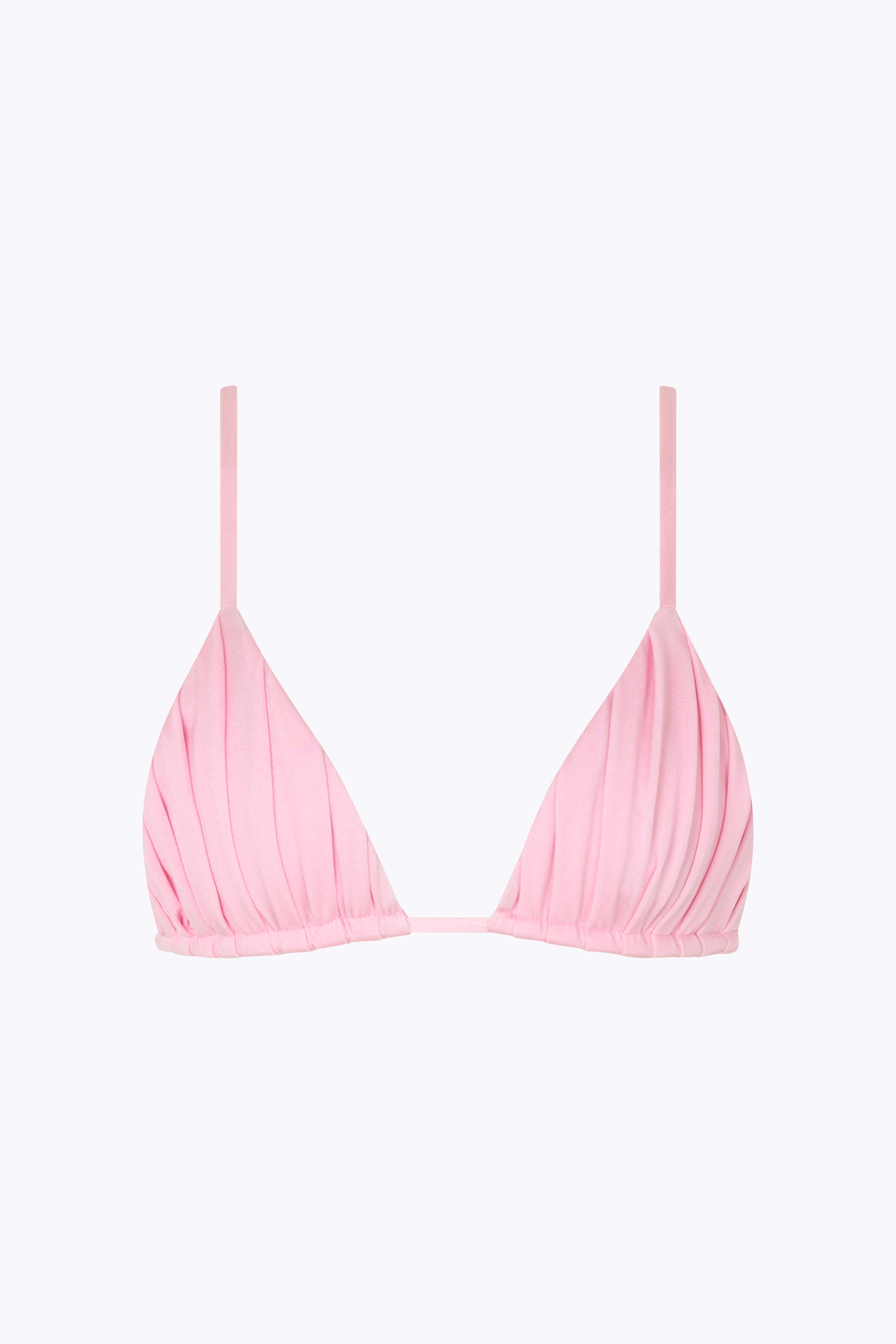 'Era' Ruched Tri Top - Ballet Pink