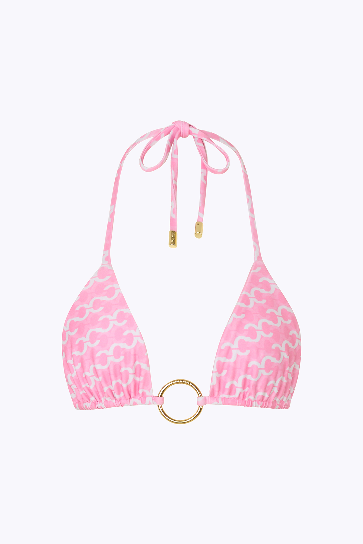 'Isle' Hoop Halter - Logomania Pink