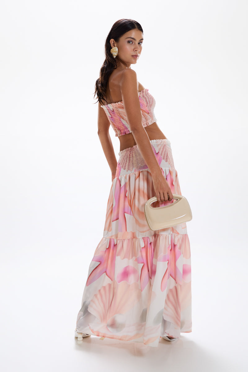 'Vagabond' Maxi Skirt - Tahiti Pink