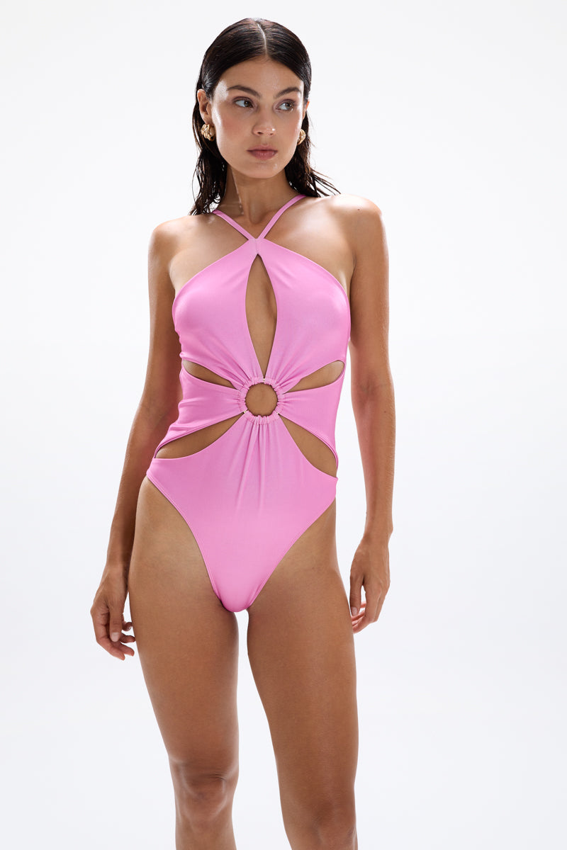 'Harp' Swimsuit - Dahlia