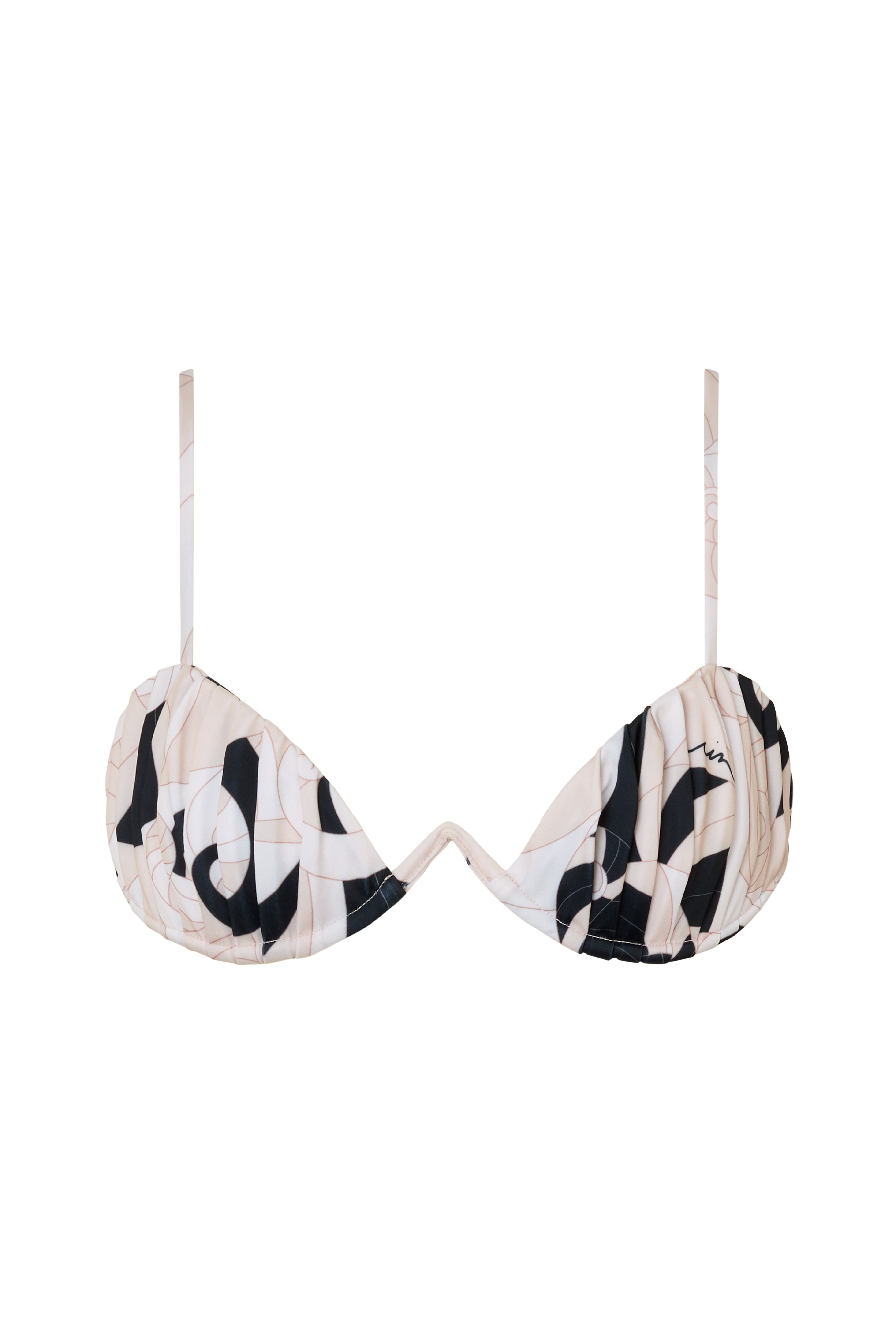 'Oyster' Bra Bikini Top - Nautilus