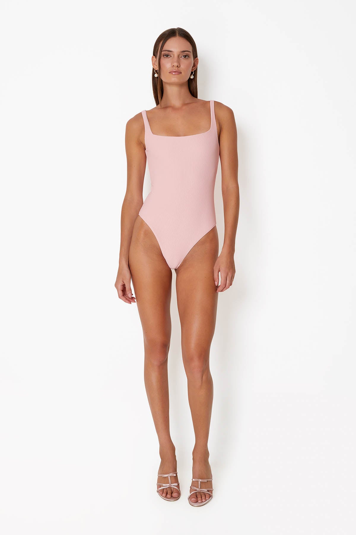 'Ballet' Classic Swimsuit - Pink Corduroy