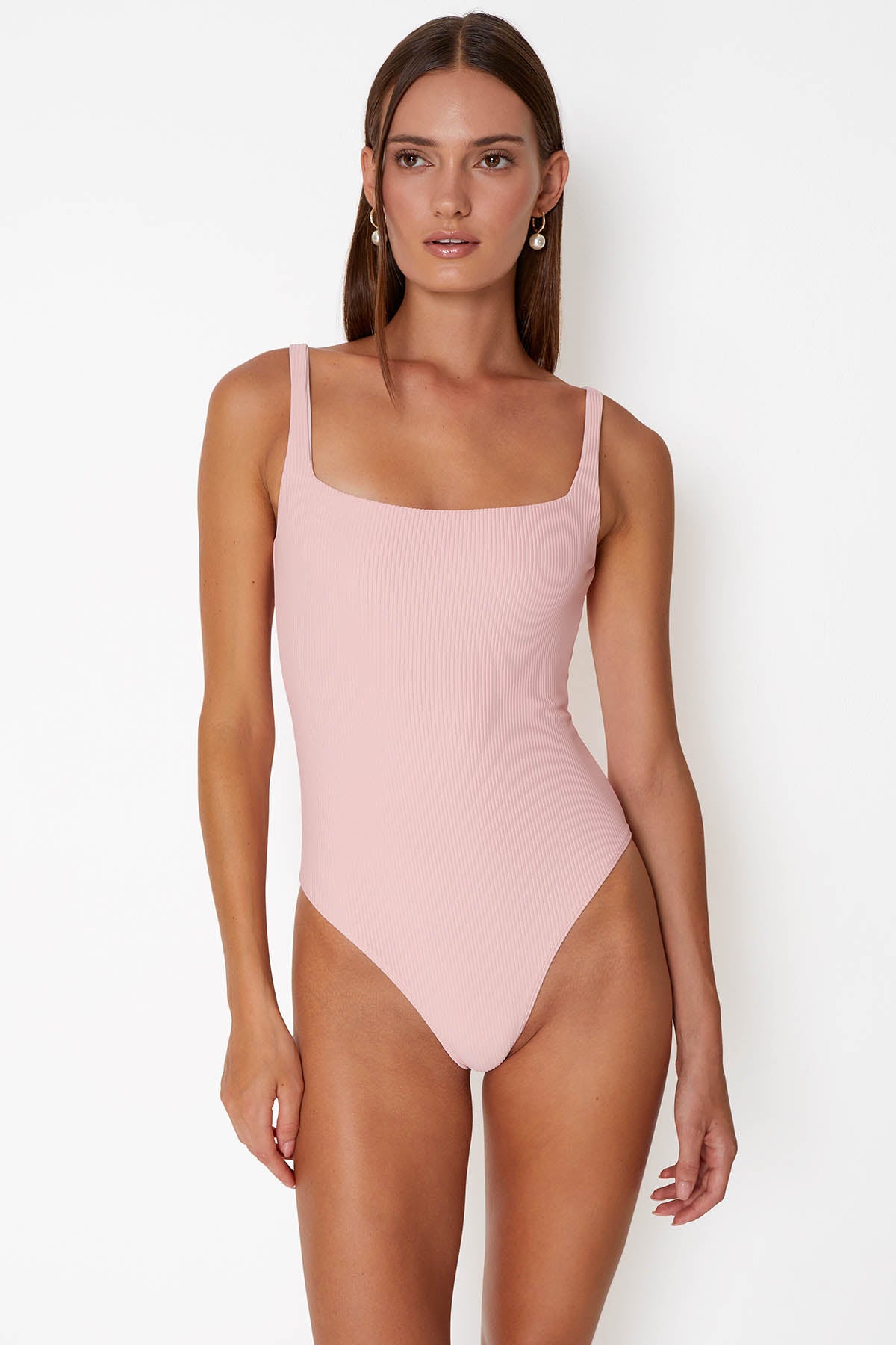 'Ballet' Classic Swimsuit - Pink Corduroy