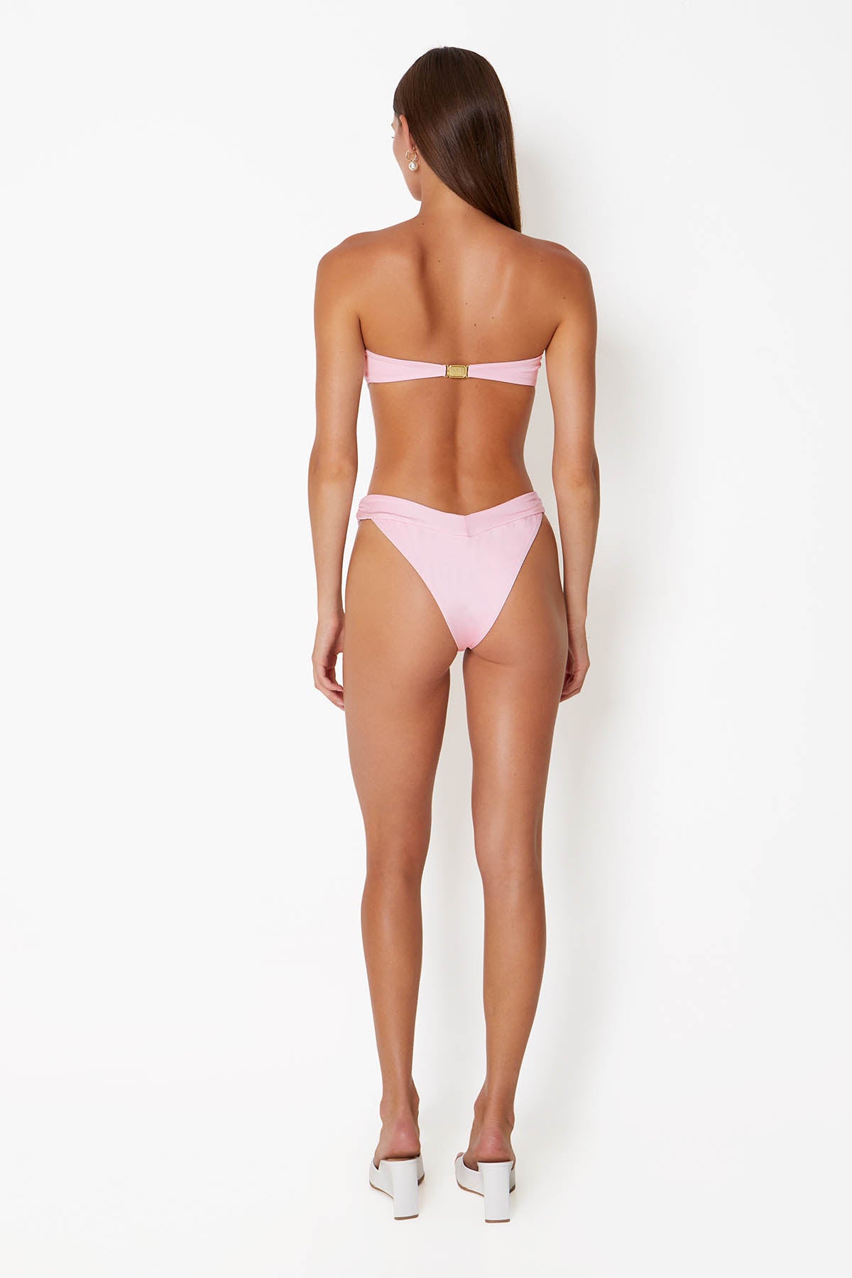 'Abyss' Bikini Top - Ballet Pink