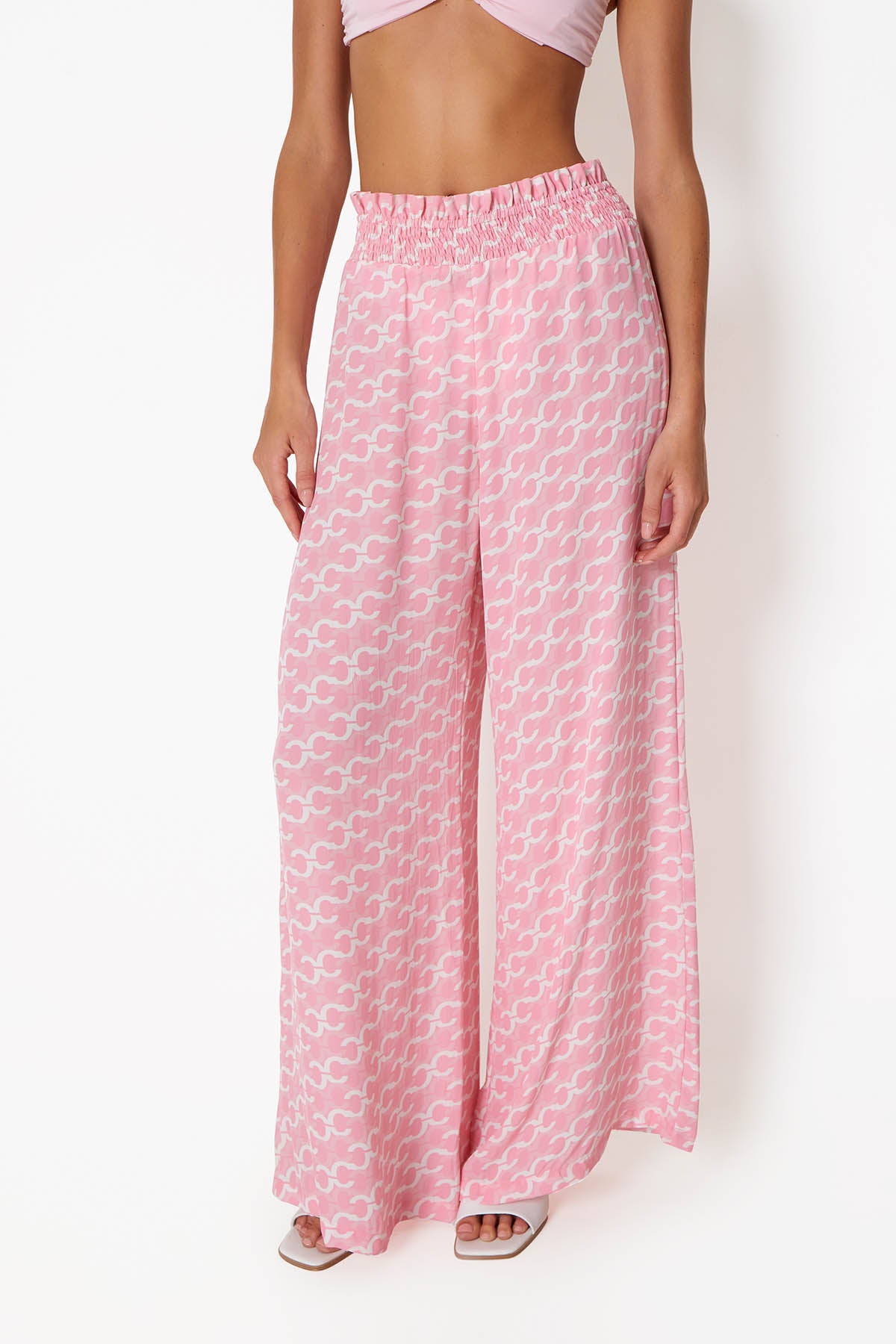 'Mission' Pants - Logomania Pink