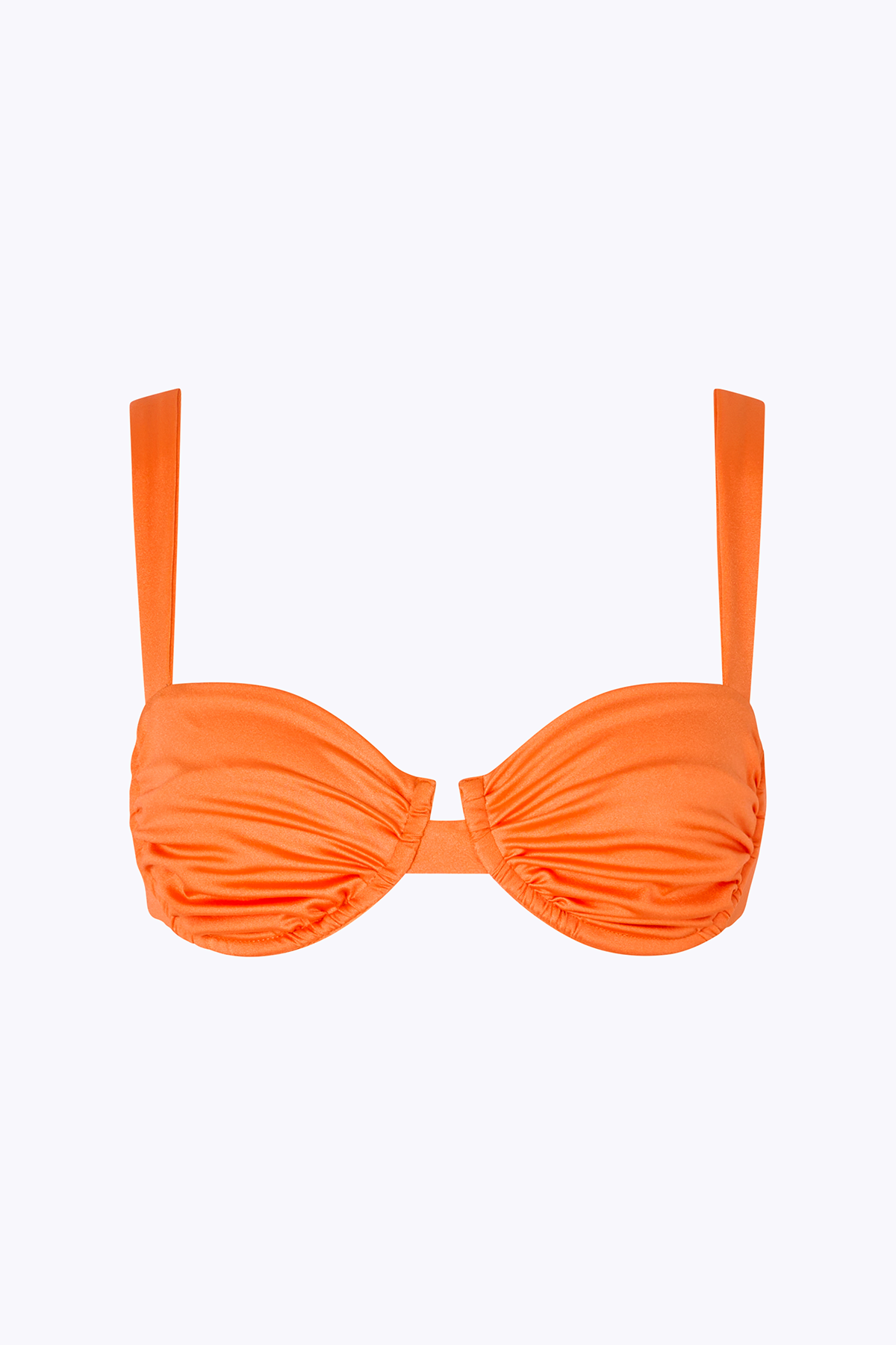 'Ariel' Ruched Bra - Orange