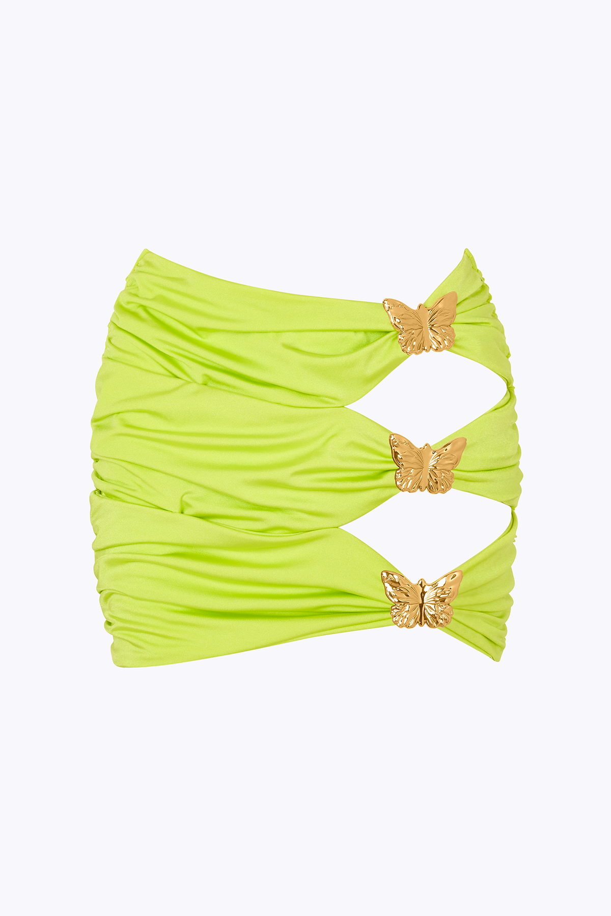 'Coupe' Butterfly Cut Out Mini Skirt - Citrus