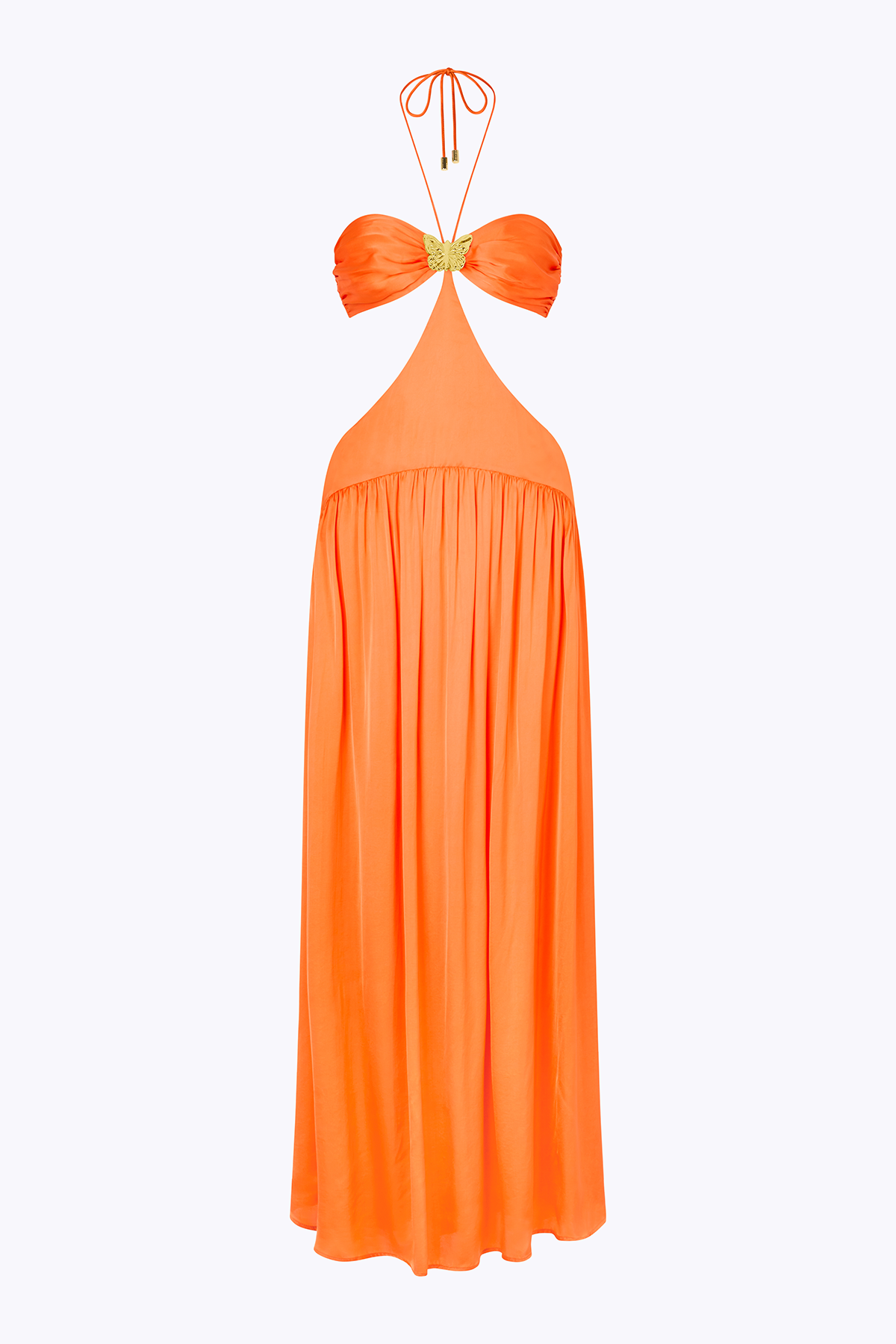 'Mila' Butterfly Maxi Dress - Orange