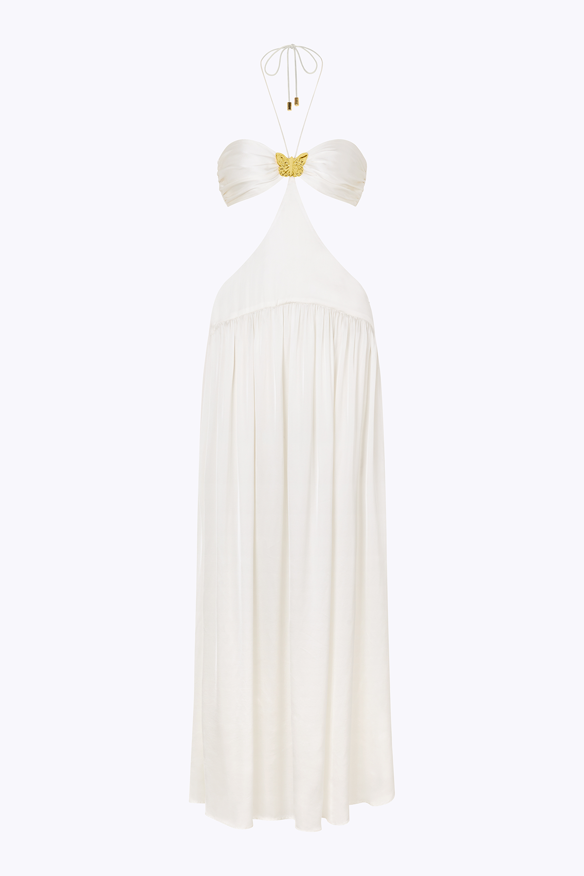 'Mila' Butterfly Maxi Dress - Pearl