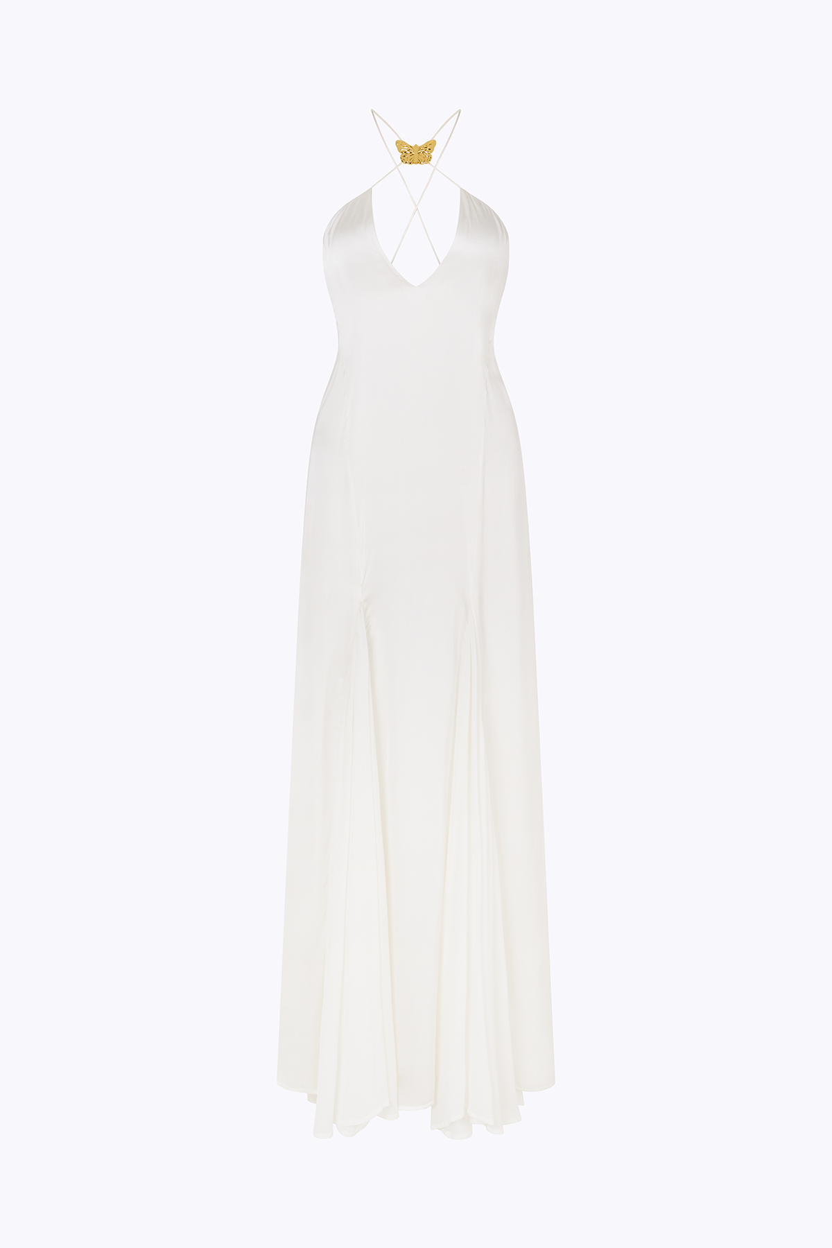 'Como' Butterfly Maxi Dress - Pearl