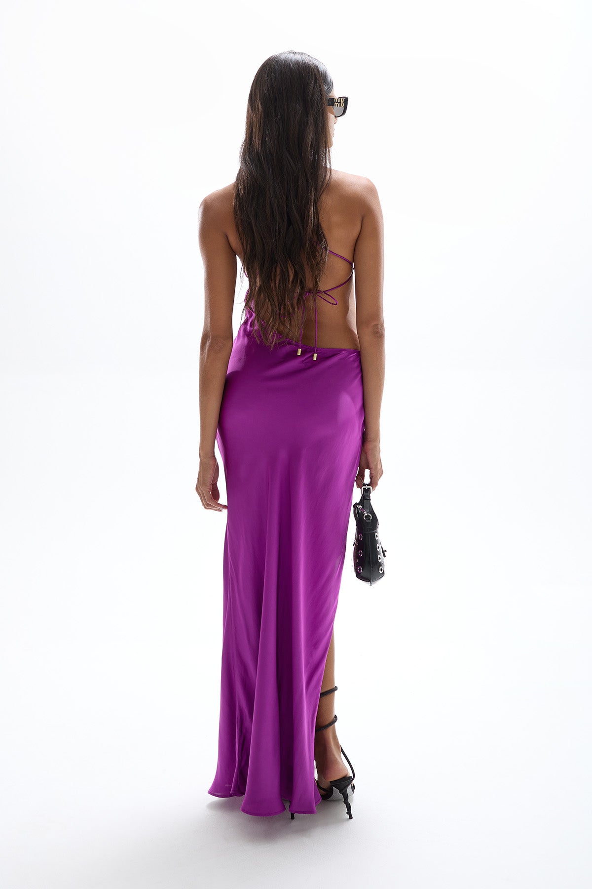 'Villa' Butterfly Maxi Dress - Iris