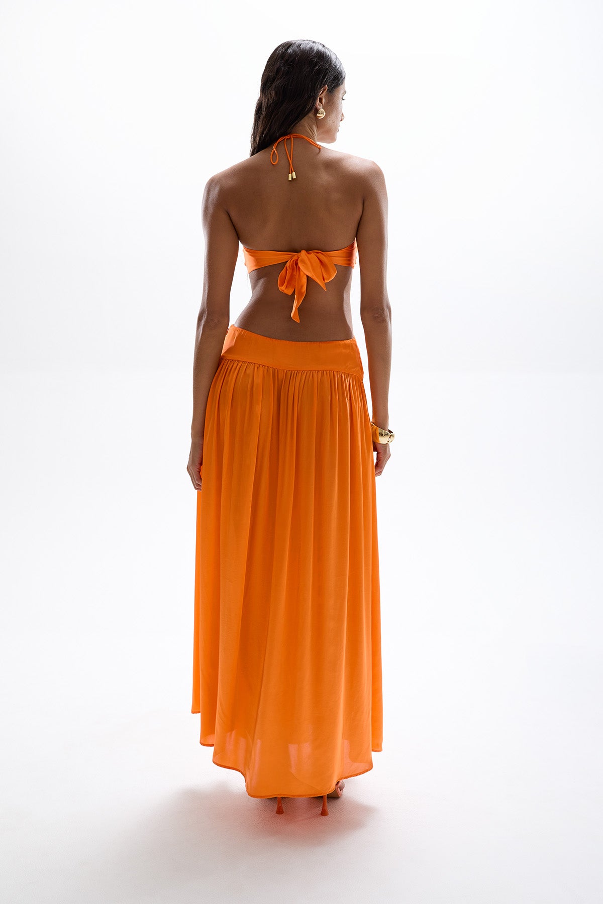 'Mila' Butterfly Maxi Dress - Orange