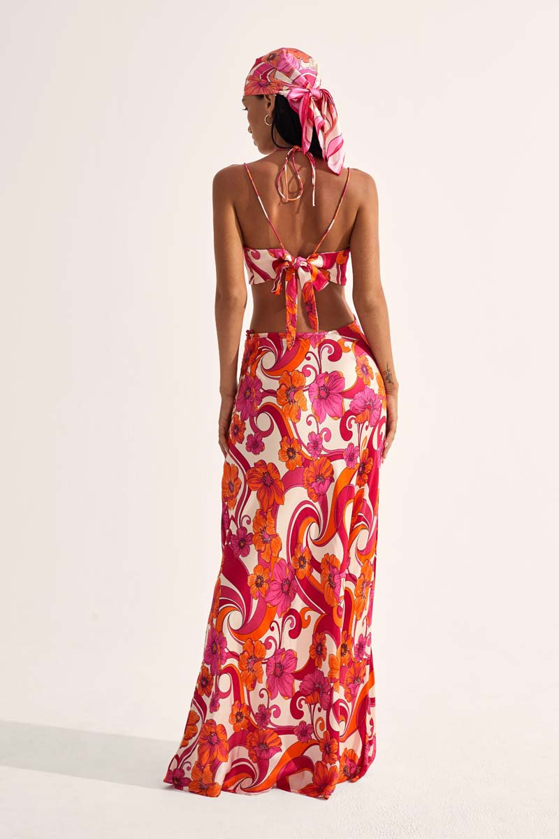 'Storm' Cut Out Maxi Dress - Ultraviolet